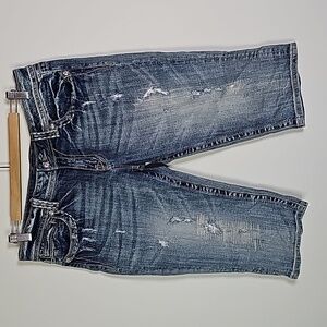 MISS Me distressed 33x17.5 capris